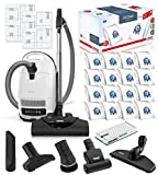 Miele Complete C3 Cat and Dog Canister HEPA Canister Vacuum Cleaner with SEB228 Powerhead Bundle - Includes Miele Performance Pack 16 Type GN AirClean Genuine FilterBags + Genuine AH50 HEPA Filter