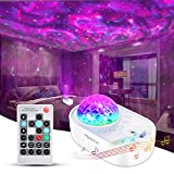 Star Projector, 3 in 1 Galaxy Night Light Projector with Remote Control, Bluetooth Music Speaker & 5 White Noises for Bedroom/Party/Home Decor, Timing Sky Starry Projector for Kids & Adults