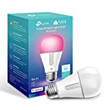 Kasa Smart Bulb, Full Color Changing Dimmable WiFi LED Light Bulb Compatible with Alexa and Google Home, A19, 9.5W 850 Lumens,2.4Ghz only, No Hub Required 1-Pack(KL130)