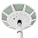 Enrybia Solar Flag Pole Light Outdoor Dusk to Dawn, 266 led Light, 4200lm Super Bright Flag Pole LED, for Most 15 to 25 Ft In-Ground Flag Poles, Fits 0.5' Wide Flag Ornament Spindles (White)