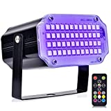 48 LEDs Halloween Strobe Light, Mini Portable Powerful Party Light Sound Activated Flash Stage Light Speed Control for Indoor Dance Disco DJ Parties Christmas Club Wedding Show