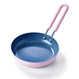 GreenPan Mini Healthy Ceramic Nonstick, 5' Round Egg Pan, PFAS-Free, Dishwasher Safe, Stay Cool Handle, Pink