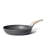 CAROTE Nonstick Frying Pan Skillet,Non Stick Granite Fry Pan Egg Pan Omelet Pans, Stone Cookware Chef's Pan, PFOA Free,Induction Compatible(Classic Granite, 8-Inch)