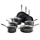 Granitestone Pro Pots and Pans Set 13 Piece Hard Anodized Premium Chef’s Cookware with Ultra Nonstick Diamond & Mineral Coating, Stainless Steel Stay Cool Handles Oven Dishwasher & Metal Utensil Safe