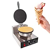 GorillaRock Waffle Cone Maker Commercial | Waffle Roll Maker | Nonstick Coated | Stainless Steel
