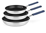 Misen Nonstick Frying Pan Set - Non Stick Fry Pans for Cooking Eggs, Omelettes and More - 8, 10, and 12 Inch Cooking Surface Nonstick Skillet Set