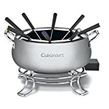 Cuisinart CFO-3SS Electric Fondue Maker, 6.12-Inch x 10.50-Inch x 7.00-Inch, Brushed Stainless