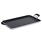 IMUSA USA, Black IMU-1818TGT Soft Touch Double Burner/Griddle, 20' X 12'