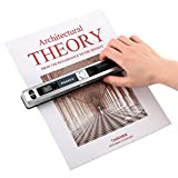 MUNBYN Portable Scanner, Photo Scanner for Documents Pictures Pages Texts in 900 Dpi, Flat Scanning, Include 16G SD Card, Wand Scanner Uploads Images to Computer Via USB Cable, No Driver