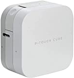 Brother P-Touch Cube Smartphone Label Maker, Bluetooth Wireless Technology, Multiple Templates Available for Apple & Android Compatible – White