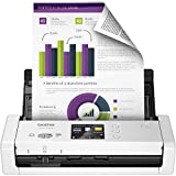 Brother Wireless Document Scanner, ADS-1700W, Fast Scan Speeds, Easy-to-Use, Ideal for Home, Home Office or On-the-Go Professionals (ADS1700W), white