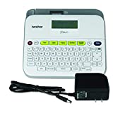 Brother P-Touch Label Maker, Versatile Easy-to-Use Labeler, PTD400AD, AC Adapter, QWERTY Keyboard, Multiple Line Labeling, White