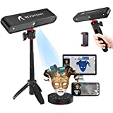 POP 3D Scanner, New Version 3D Scanner Kit with Turntable and Tripod, 0.3mm 8Fps Scan Speed in 3 Scan Mode for Human, Animal, Model, Educate, 3D Printer Free Model Building, Black A3