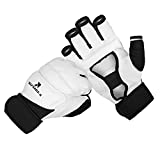 KAIWENDE Kickboxing Gloves(XS,S,M,L,XL,XXL)-Also Fit for Training Men,Women,Kids of MMA,Muay Thai, Martial Arts Taekwondo Sparring Boxing Gloves (White, L)