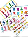 Beautiful Placemats for Kids - Set of 4 Educational Non Slip Placemats are Easy to Clean - Motivate Kids to Learn While They Eat