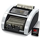 Aneken Upgraded Money Counter with UV/MG/IR/DBL/HLF/CHN Counterfeit Detection - USA/EUR Business Grade Portable Bill Counter with LED Display/Add/Batch Modes, 1,000 Bills/Min