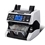 MUNBYN Bank Grade Money Counter Machine Mixed Denomination, Value Counting, Serial Number, Multi Currency, 2CIS/UV/IR/MG/MT Counterfeit Detection, Printer Enabled Bill Value Counter for Small Business