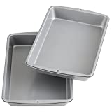 Wilton Recipe Right Non-Stick 9 x 13-Inch Oblong Cake Pans, Set of 2, Steel Cake Pans