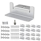 CMYYANGLIN Solar Panel Mounting Brackets Z Bracket, with Nuts and Bolts,Suitable for 50W to 150W Solar Panels on RV,Boats,Motorhome, Cabins, Sheds, Garages,Off Grid, Silver Color, 4 Units (16PCS)