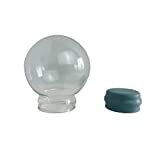 Youda Home Decoration DIY Empty Glass Snow Globe Water Snow Globe Accessories Snow Globe kit (D45mm)