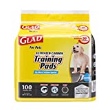 Glad for Pets Black Charcoal Puppy Pads | Puppy Potty Training Pads That ABSORB & NEUTRALIZE Urine Instantly | New & Improved Quality Dog Training Pads, 100 count