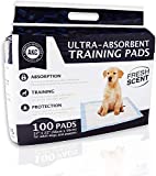 American Kennel Club AKC Training Pads, white and blue, '22'' x 22'' - pack of 100' (AKC 62920)