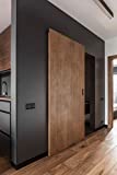 Milcasa Magic 2 – Wall Mount Concealed Sliding System for Wood Doors - Completely Concealed Hardware and Track (1800) Made in Italy