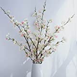 YIBELAAT Tall Flower Arrangements Fake Cherry Blossom Decor Tree Stems, Silk Arrangement for Wedding Party Home Decor Indoor,41inch (Light Pink)