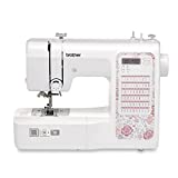 Brother CP2160P Computerized Sewing Machine with 60 Built -In Stitches, LCD Display, 7 Included Feet, White/Pink