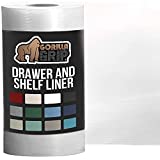 Gorilla Grip Non Adhesive, Waterproof, Durable Ribbed Drawer Liner, Easy to Trim, Reusable, Strong Grip Liners for Drawers, Kitchen Cabinets, Desk Storage, Shelf Organization, 12x20, Clear