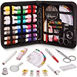 ARTIKA Sewing Kit for Adults and Kids - Beginner Friendly Set w/ Multicolor Thread, Needles, Scissors, Thimble and Clips - Everyday, Emergency & Travel Sewing Kit