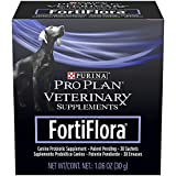 Purina FortiFlora Probiotics for Dogs, Pro Plan Veterinary Supplements Powder Probiotic Dog Supplement – 30 ct. box