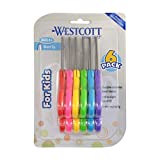 Westcott Right- & Left-Handed Scissors For Kids, 5’’ Blunt Safety Scissors, Assorted, 6 Pack (16454)