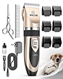oneisall Dog Shaver Clippers Low Noise Rechargeable Cordless Electric Quiet Hair Clippers Set for Dogs Cats Pets