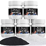 Rock Tumbler Refill Grit Media Kit, Stone Polisher (3.5 Pounds Polishing Grits + Poly Plastic Pellets ), Compatible with Any Brand Tumbler, 5-Steps for Tumbling Stones