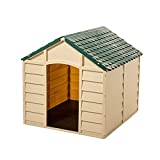 Starplast Green/Beige Large Dog House/Kennel