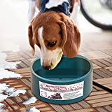 NAMSAN Heated Pet Bowl Outdoor Dog Thermal-Bowl Heating Livestock Dish Provide Drinkable Water in Sub-Freezing Temperature for Cats, Chickens, Squirrels