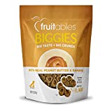 Fruitables Biggies Dog Biscuits | Crunchy Dog Biscuits Made with Pumpkin | Healthy Dog Treats Packed with | Free of Wheat, Corn and Soy | Peanut Butter & Banana | 16 Ounces