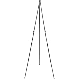 Quartet Easel Stand, Collapsible, Portable Display Stand for Home School Supplies, Home Office Supply Tripod for Posters, Paintings, Art or White Boards, Base 63' Max. Height, Supports 5 lbs. (29E)