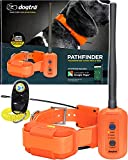 Dogtra Pathfinder Dog Remote Training and GPS Tracking Collar - 9 Mile Range, Sports Upland Hunting, Waterproof Receiver, Rechargeable, Static, Audible Tone, PetsTEK Trainer Clicker - Orange Edition