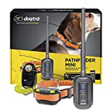 Dogtra Pathfinder Mini GPS Electronic Dog Training Collar for Small to Medium Dogs - 4-Mile range, 100 Levels Nick and Constant Stimulation, Tone, Waterproof, Expandable to 21 dogs, w/ PetsTEK Clicker