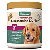 NaturVet – Glucosamine DS Plus - Level 2 Moderate Care – Supports Healthy Hip & Joint Function – Enhanced with Glucosamine, MSM & Chondroitin – for Dogs & Cats–120 Soft Chews