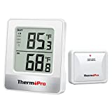 ThermoPro Indoor Outdoor Thermometer Wireless TP200B, Thermometer Indoor Outdoor with Temperature Sensor Up to 500FT, Outdoor Thermometers for Patio Garden Cellar Home Room