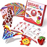 Gamenote Colorful Kids Origami Kit 118 Double Sided Vivid Origami Papers 54 Origami Projects 55 Pages Instructional Origami Book Origami for Kids Adults Beginners Training and School Craft Lessons