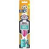 ARM & HAMMER Spinbrush PRO+ Extra White Battery-Operated Toothbrush – Spinbrush Battery Powered Toothbrush Removes 100% More Plaque- Soft Bristles -Batteries Included