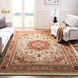 SAFAVIEH Lyndhurst Collection LNH330R Traditional Oriental Non-Shedding Living Room Bedroom Dining Home Office Area Rug, 10' x 14', Ivory / Rust