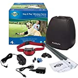PetSafe Stay and Play Wireless Pet Fence for Stubborn Dogs from the Parent Company of Invisible Fence Brand - Above Ground Electric Pet Fence with Waterproof and Rechargeable Training Collar