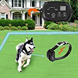 COVONO Electric Dog Fence, Pet Containment System (Aboveground/Underground, 650 Ft Wire, IP66 Waterproof/Rechargeable Collar, Shock/Tone Correction, for 2 Dogs)