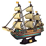 CubicFun The San Felipe Model Ship Kits 3D Puzzle 25.6' for Adults and Teens, Stress Relief Hobby Cool Decoration Birthday Gift for Men 248 Pieces