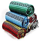 Sanyork (Tm) Wholesale Lot Falsa Blanket Twelve Pack for Resale Mexico Throw Yoga Mat Accessory Mexican *000011*